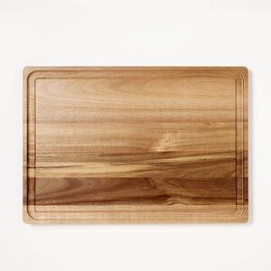 NEW Figmint Acacia Wooden Cutting Board with Juice Groove 14x20